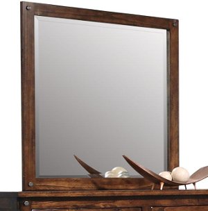 Jessie Rustic Brown Mirror