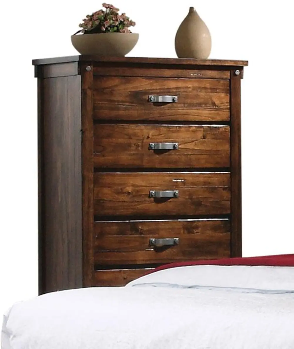 Rustic Brown Chest of Drawers - Jessie-1