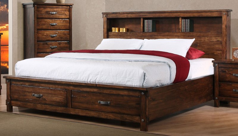 California King Bed Frame With Drawers, California King Bed With Storage Drawers