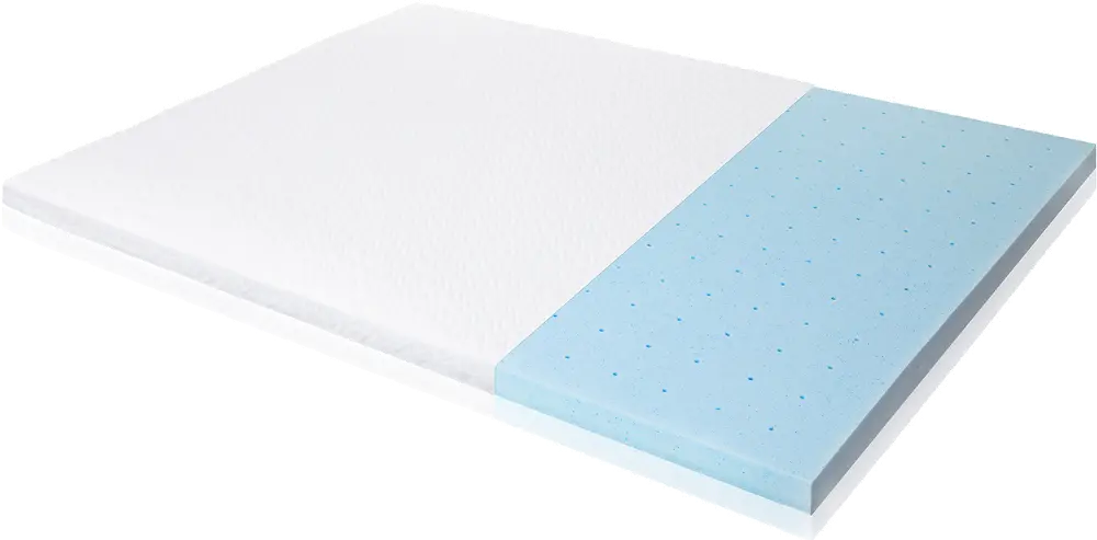 Malouf 2.5 Inch King Size Gel Memory Foam Mattress Topper-1