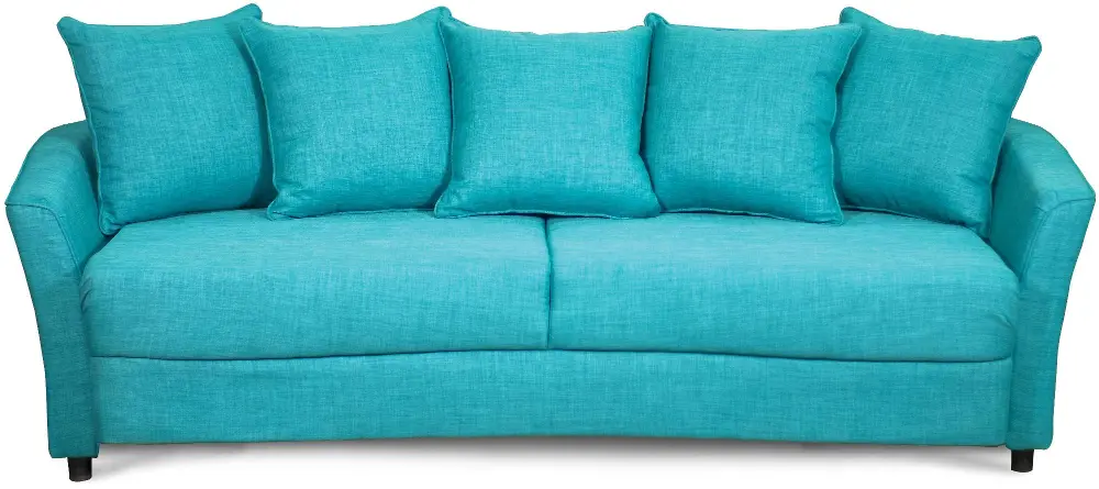 Casual Contemporary Turquoise Sofa Bed - Marana-1