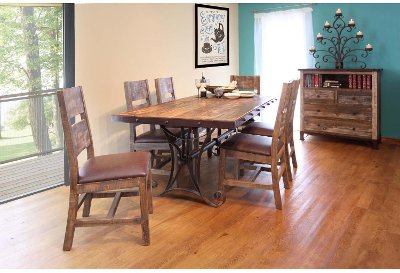 Dining room sets & dining table and chair set | RC Willey ...  ... Pine 5 Piece Dining Set - Rustic Antique Collection