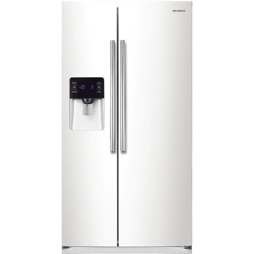 RS25H5111WW Samsung Side-by-Side Refrigerator - 36 Inch White-1