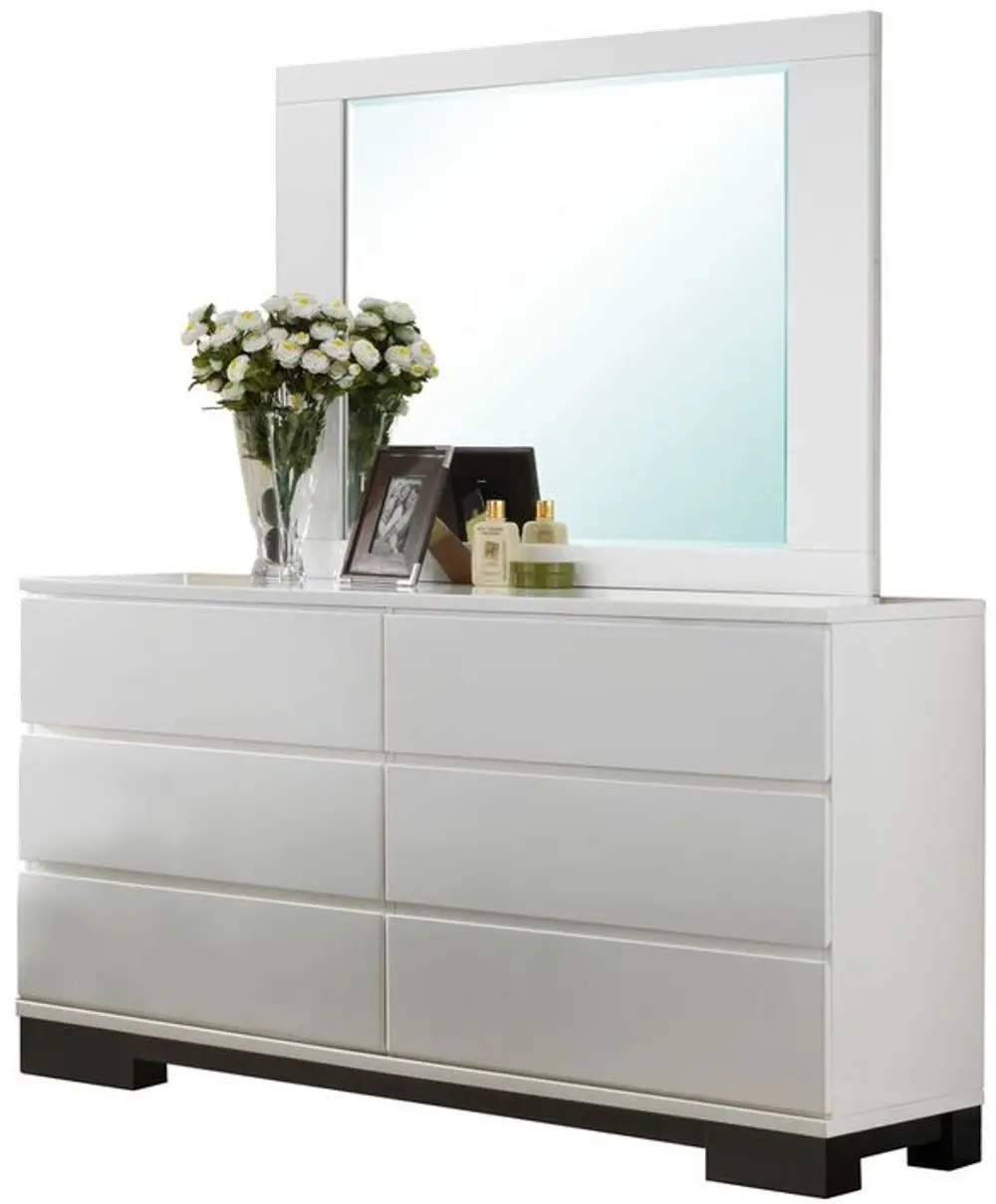 Modern White Dresser - Avery-1