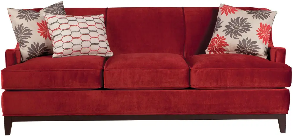 213-30/UPTCAYENNE/SO 81 Inch Cayenne Red Upholstered Sofa-1