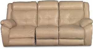 Buy a leather sofa for your living room or den at RC Willey - ... Pebble Tan Leather-Match Manual Reclining Sofa - Nuveau