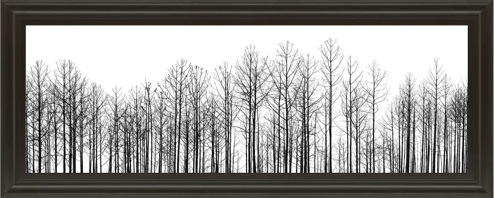 Winter Trees Horizontal Framed Wall Art-1