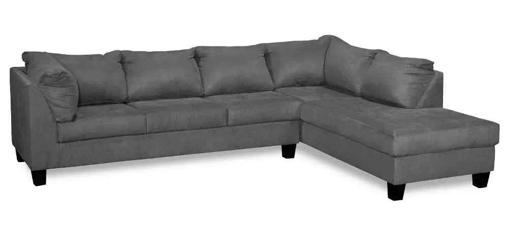 Raven Gray Upholstered 2 Piece Sectional - Marquis-1