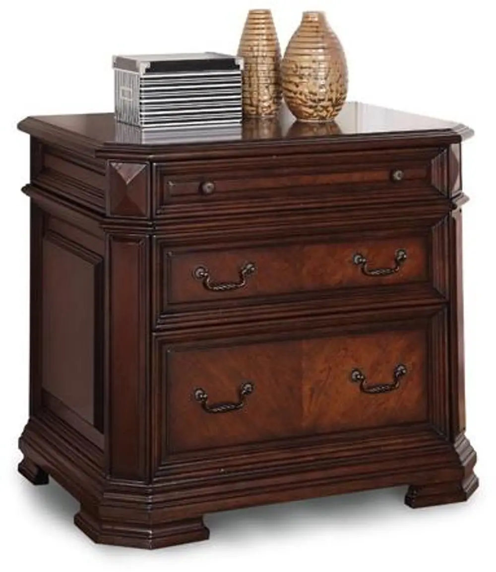 Cherry Brown 2 Drawer Lateral File Cabinet - Westchester-1