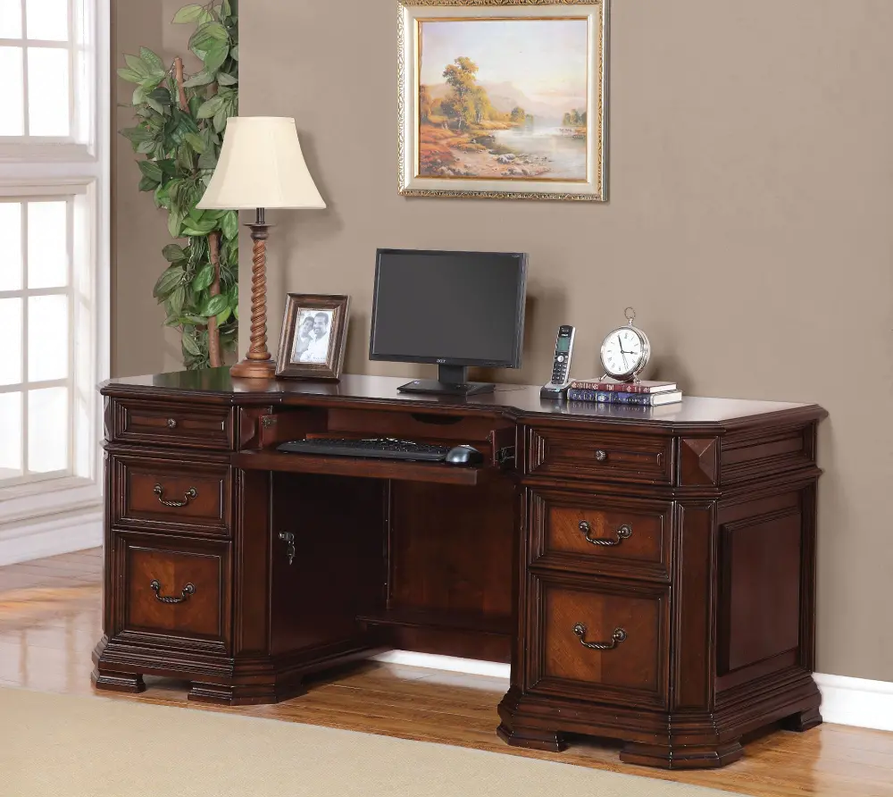 Classic Brown Office Desk - Westchester-1