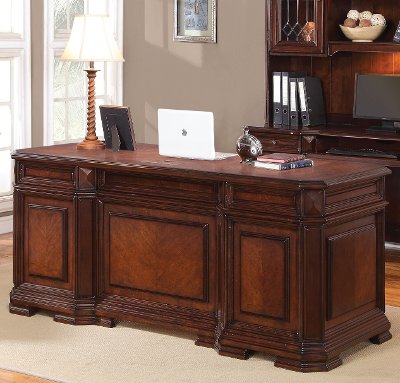 Cherry Wood Executive Computer Desk Westchester Rc Willey Cherry Wood Executive Computer Desk Westchester