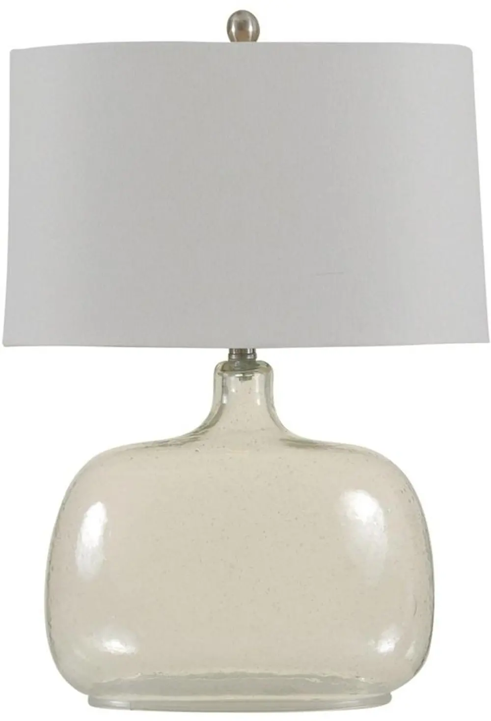 Clear Seeded Glass Table Lamp-1