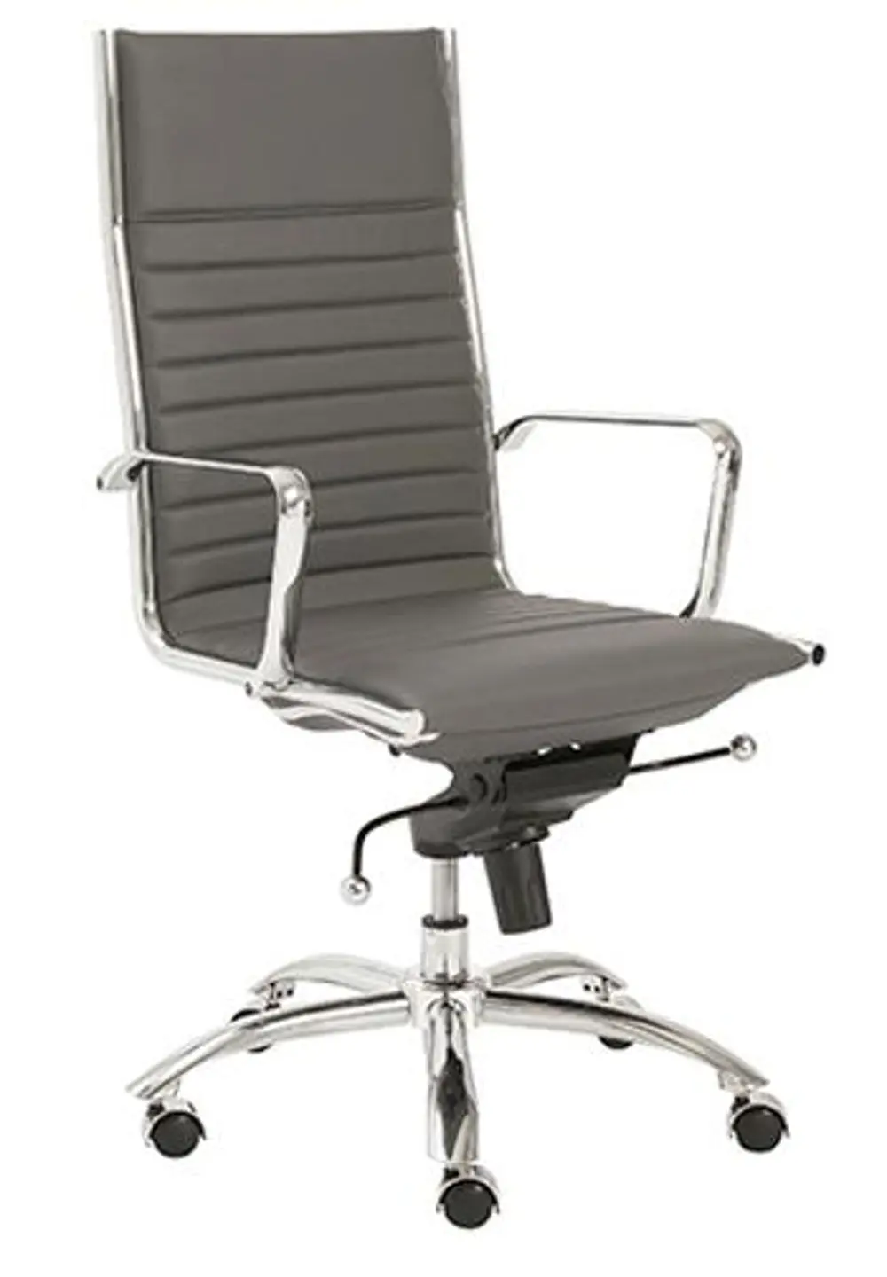 Gray High-Back Office Chair - Dirk -1