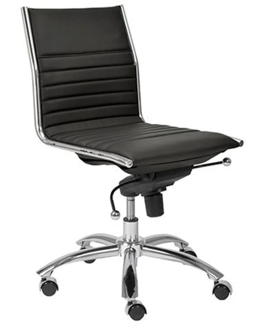 Black Low-Back  Office Chair - Dirk -1