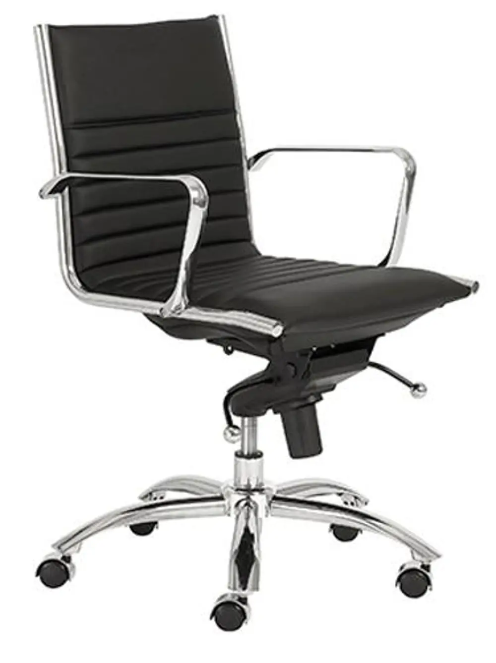 Black Low-Back Office Chair - Dirk-1