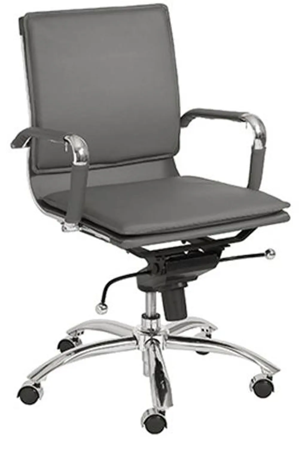 Gray Low-Back Office Chair - Gunar -1