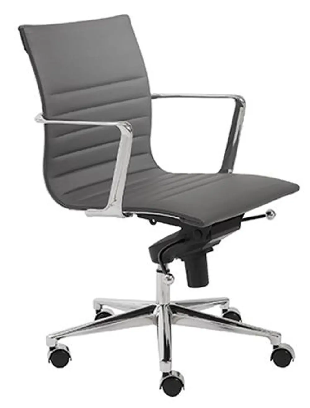Gray Low-Back Office Chair - Kyler -1
