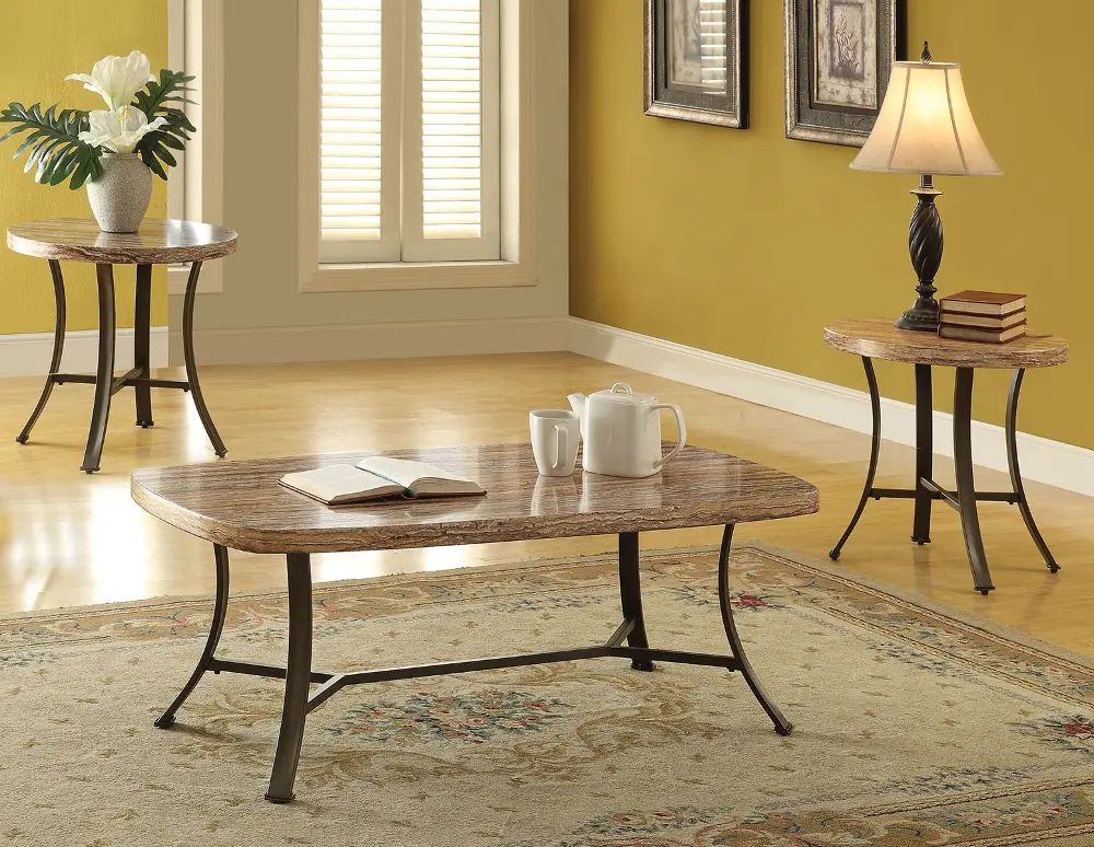 Acme Furniture 3 Piece Coffee Table Set-1