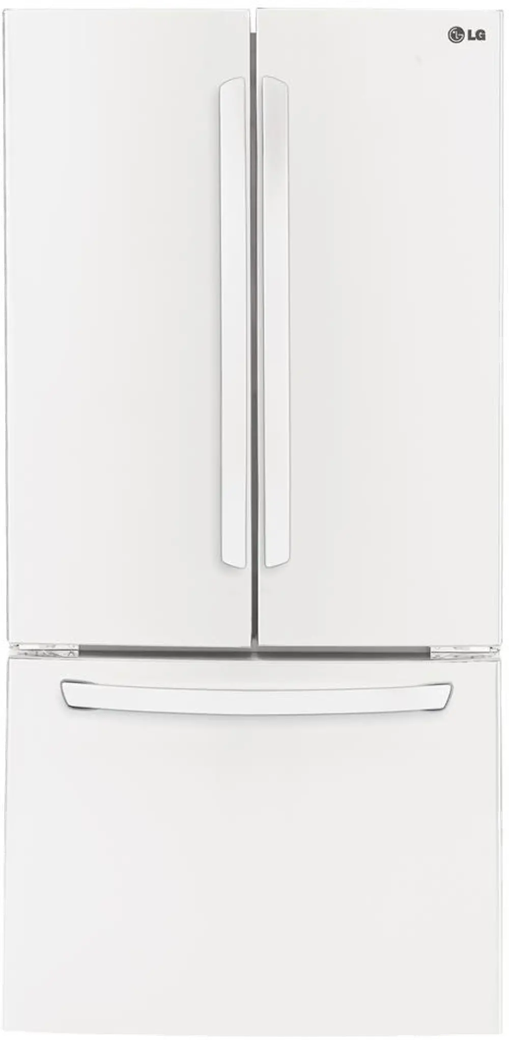 LFC24770SW LG French Door Refrigerator - 33 Inch White-1