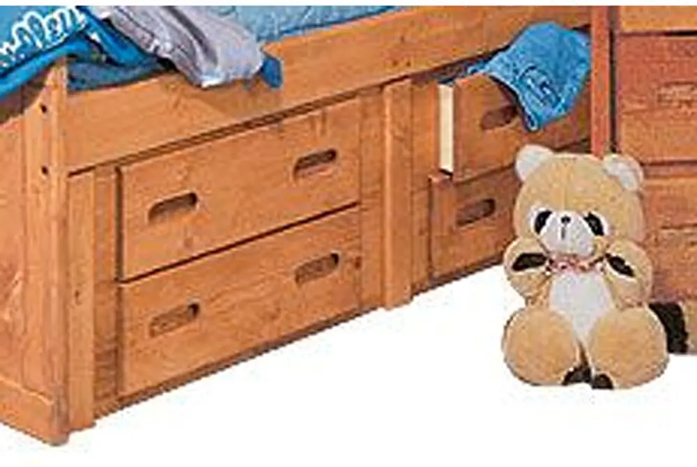 Rustic Cinnamon 4-Drawer Under-Bed Dresser - Palomino-1