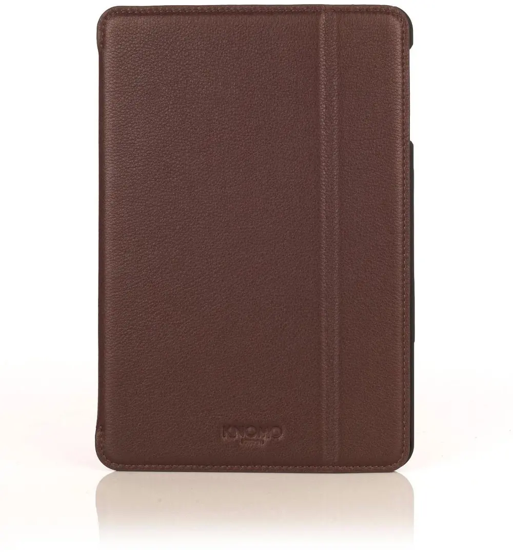 893828-LFAB KNOMO Leather Folio for iPad Air - Brown-1