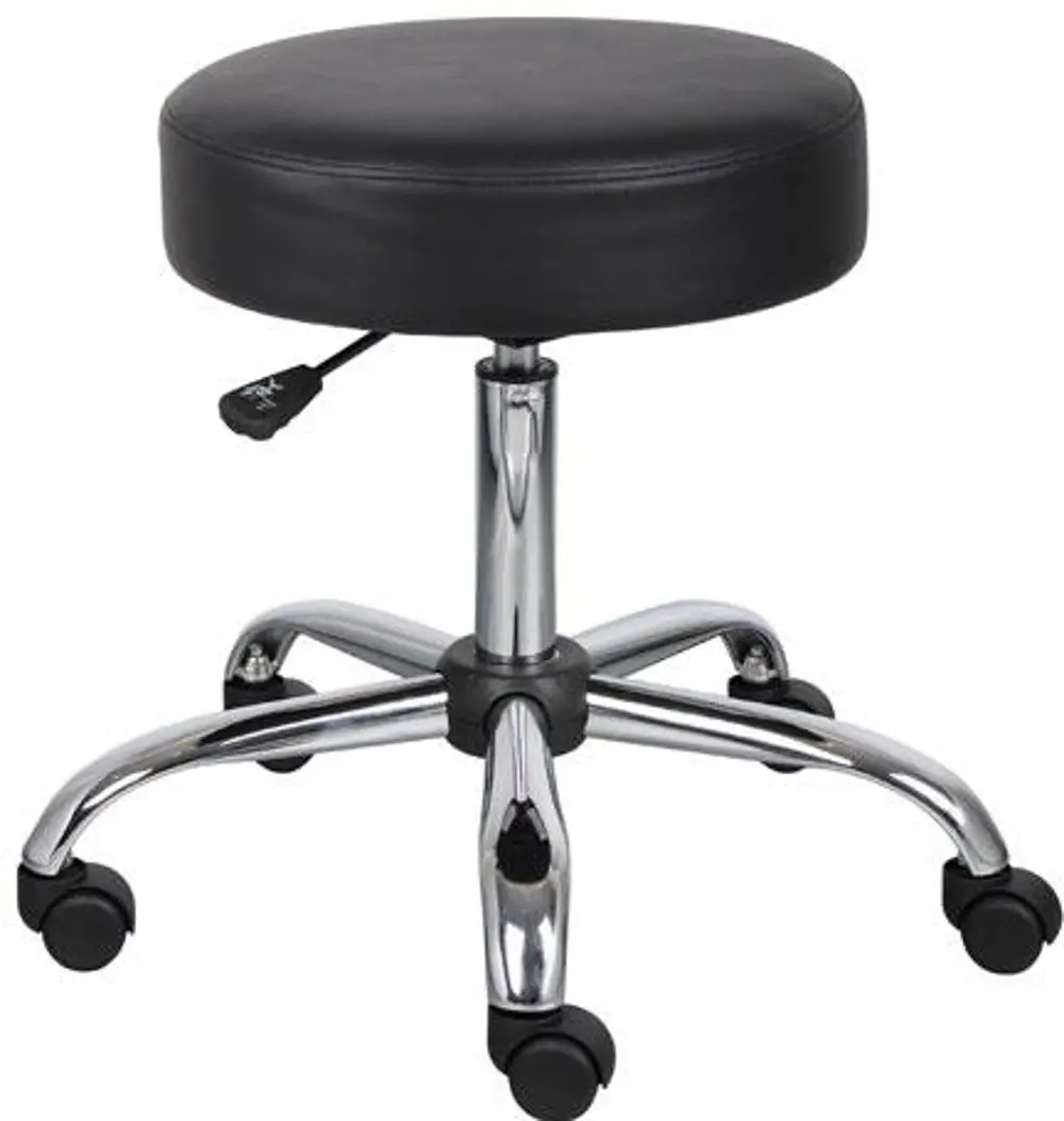 Black Medical Office Chair Stool-1