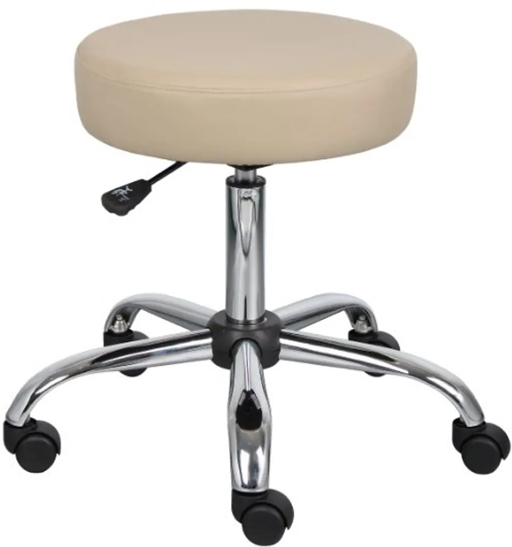 Beige Medical Office Chair Stool-1
