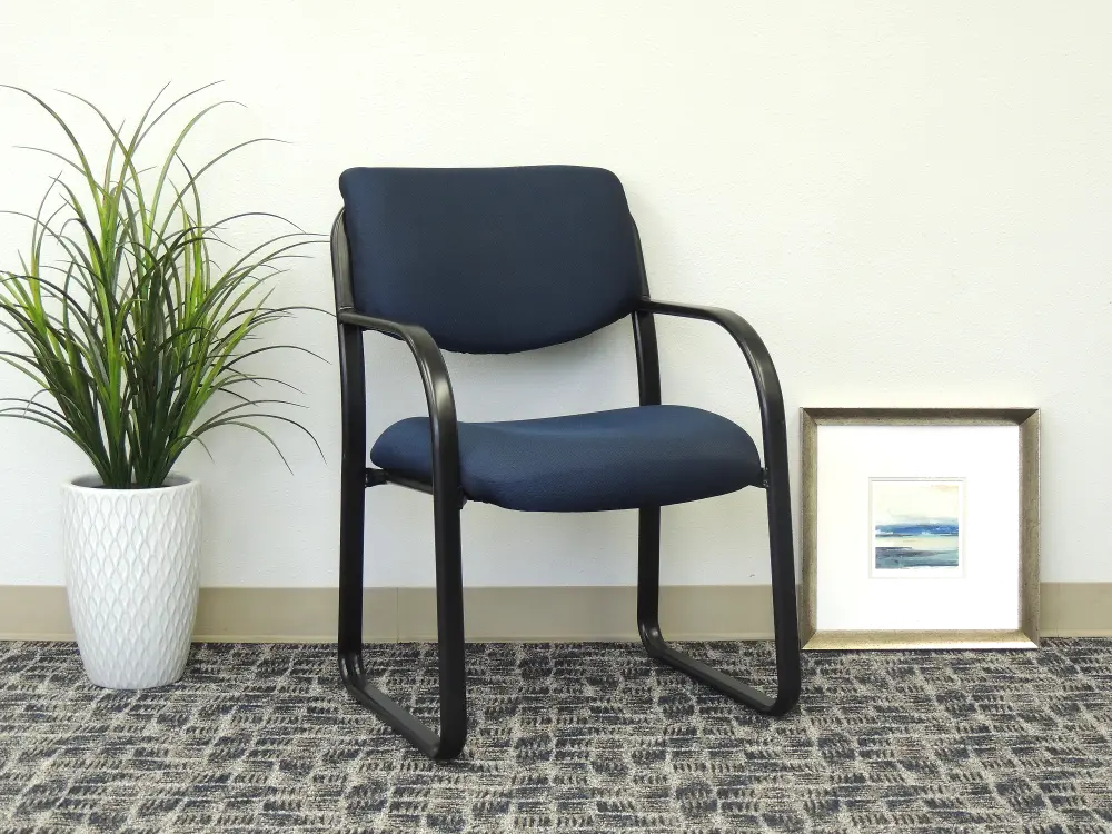 Blue and Black Guest Office Chair-1