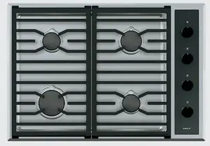 Wolf 30 Transitional Gas Cooktop - 4 Burners (CG304T/S)