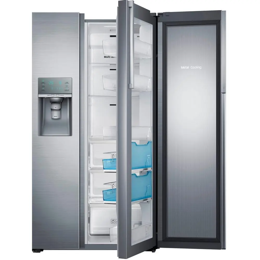 RH22H9010SR Samsung Stainless Steel Side-by-Side Counter Depth Refrigerator - 36 Inch-1