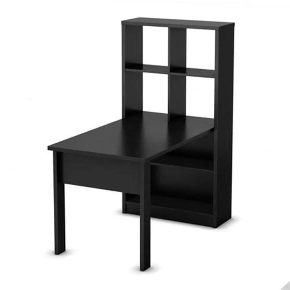 7270C1 Annexe Black Craft Table & Storage Unit Combo-1