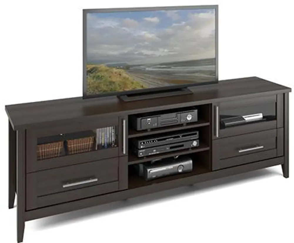 Brown Extra Wide 80 Inch TV Stand - Jackson-1