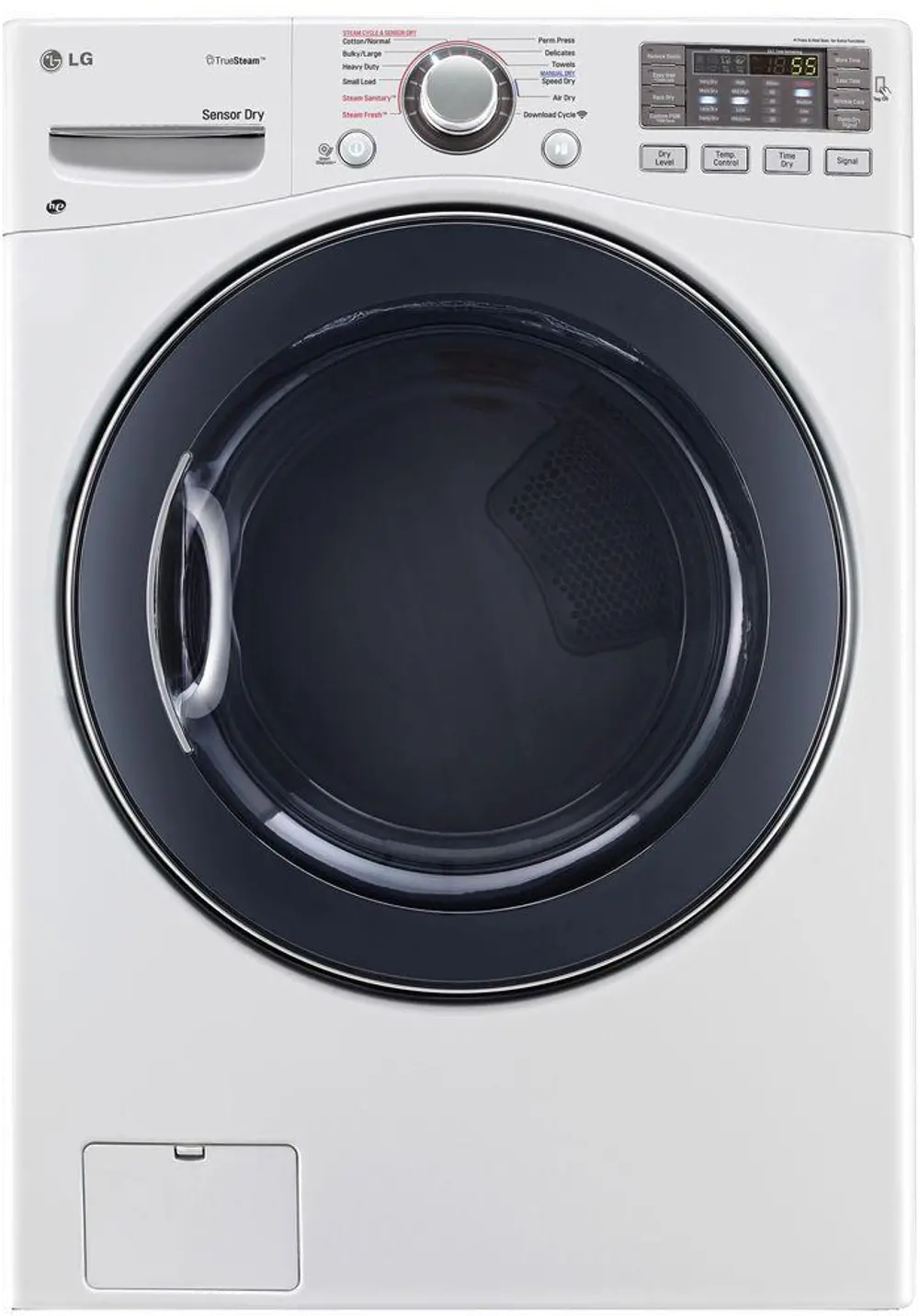 DLGX3571W LG Gas Steam Dryer - 7.4 Cu. Ft. White-1