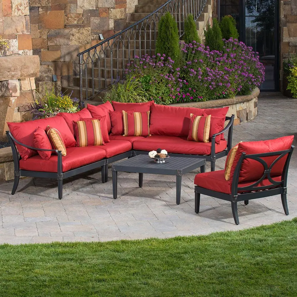 Red Star Traders 6 Piece Corner Sectional Set-1