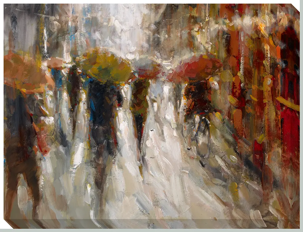 Rain Umbrella Canvas Wall Art-1