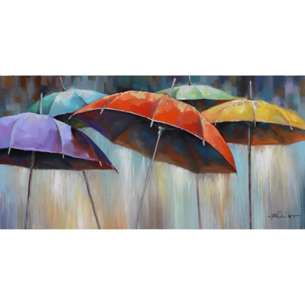 'Umbrellas' Canvas Wall Art-1