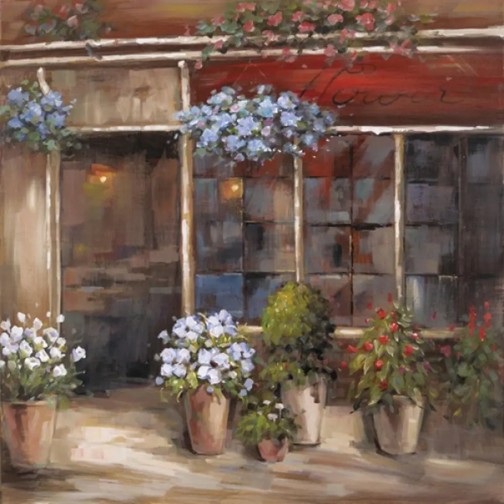 'Flower Shoppe' Canvas Wall Art-1