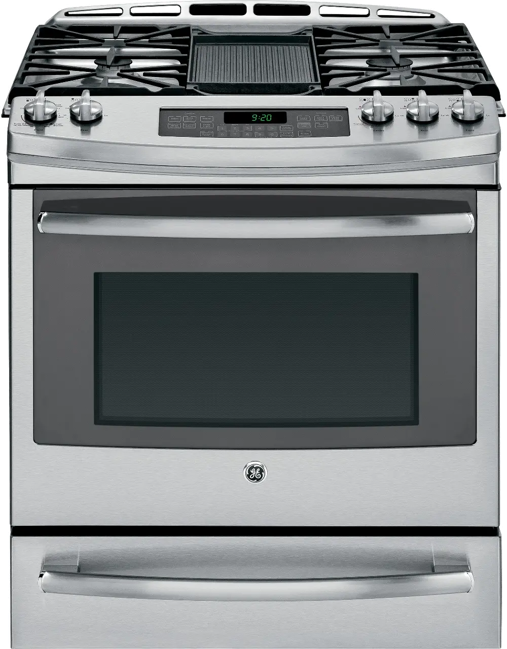 PGS920SEFSS GE Profile Series 5.6 cu. ft. Gas Convection Slide-in Range - Stainless Steel-1