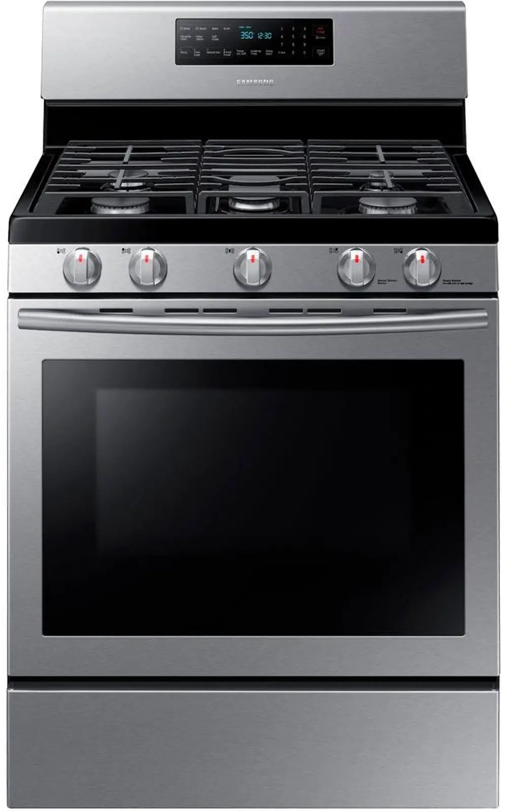 NX58H5600SS Samsung Gas Range with 5th Oval Burner - 5.8 cu. ft. Stainless Steel-1