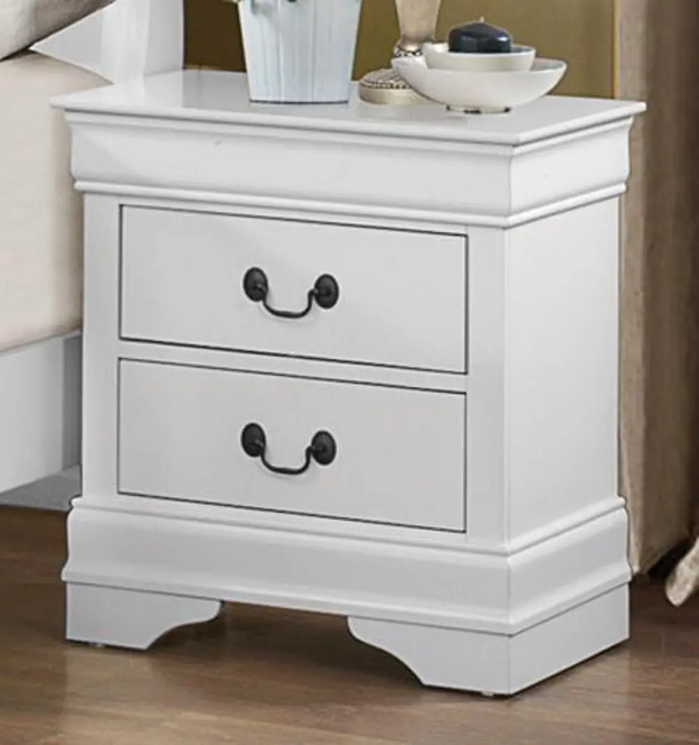 Mayville White Nightstand-1