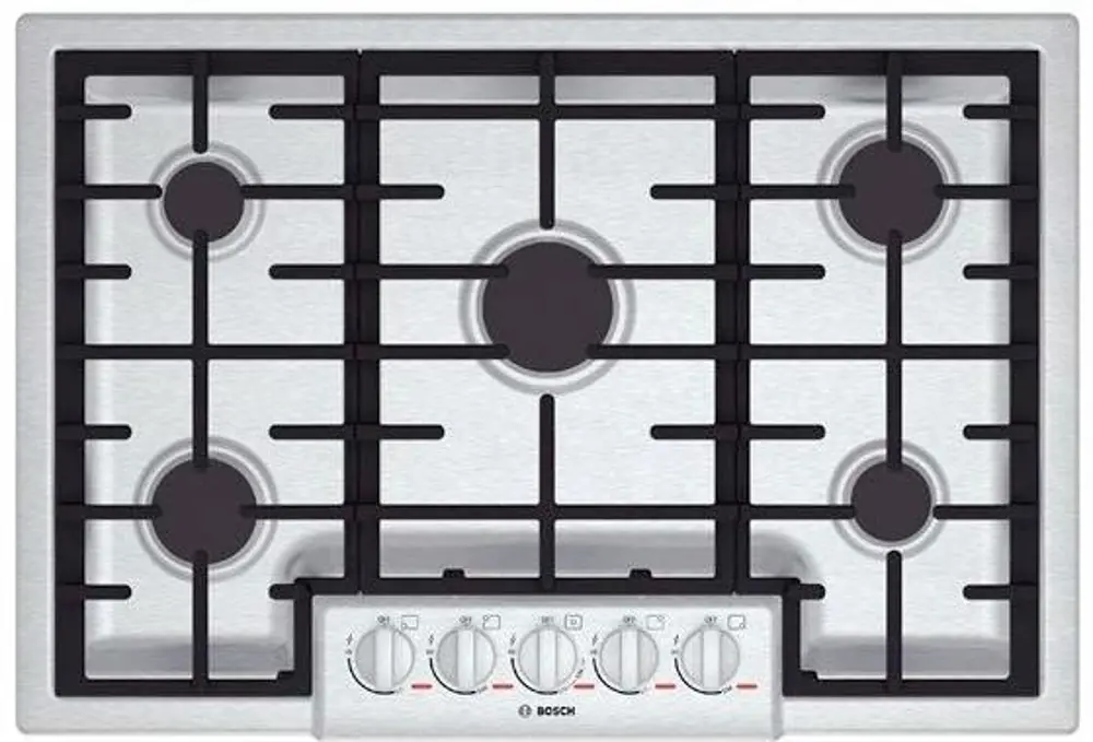 NGMP055UC Bosch 30 Inch Gas Cooktop - Stainless Steel-1