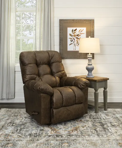 LEVI KONA BROWN ROCKER RECLINER