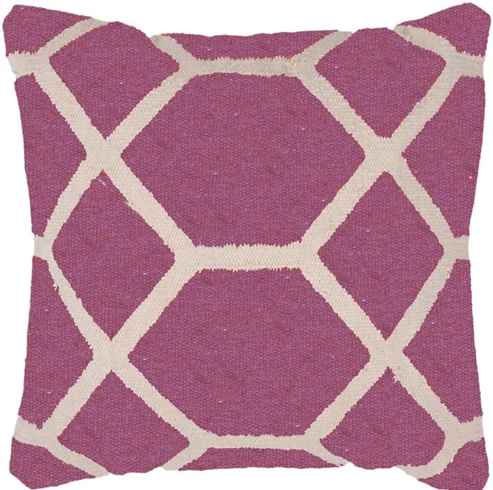 Amethyst Purple Throw Pillow-1
