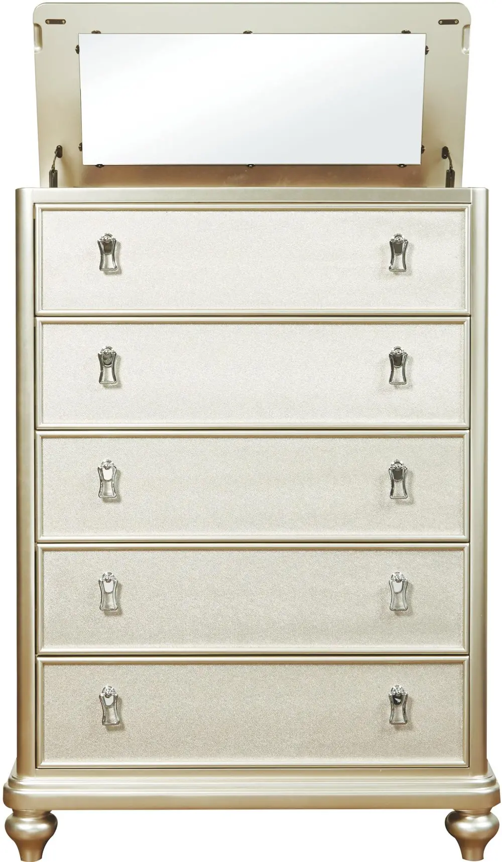 Traditional Champagne Chest of Drawers - Diva-1