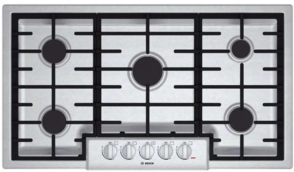 NGM8655UC Bosch 36 Inch Gas Cooktop - Stainless Steel-1