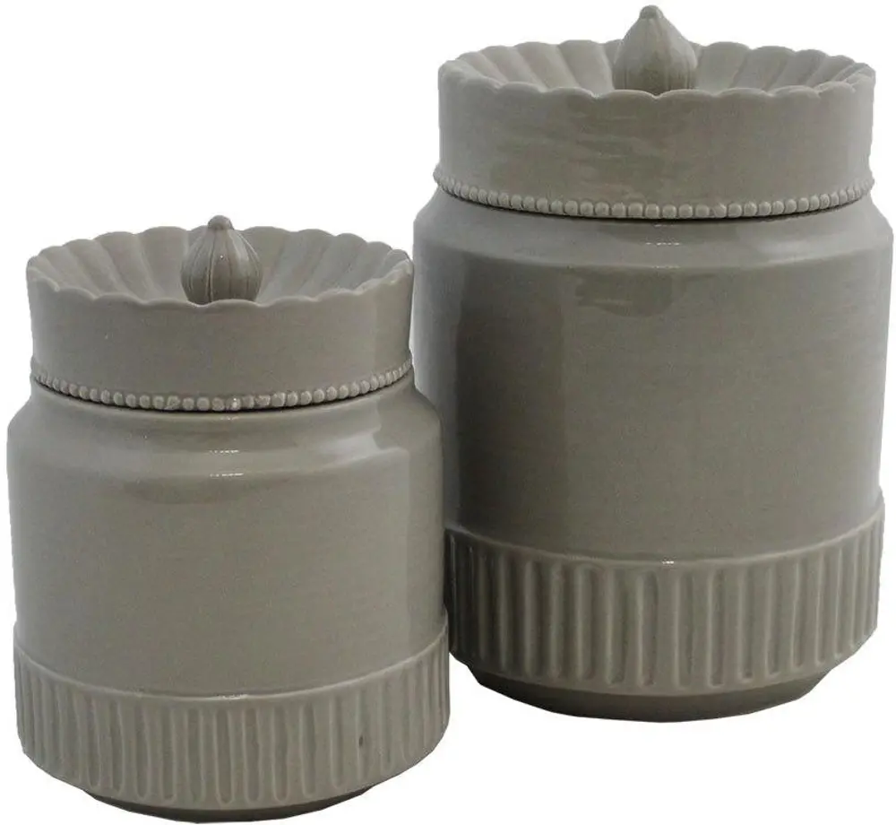 8 Inch Breckin Gray Canister-1