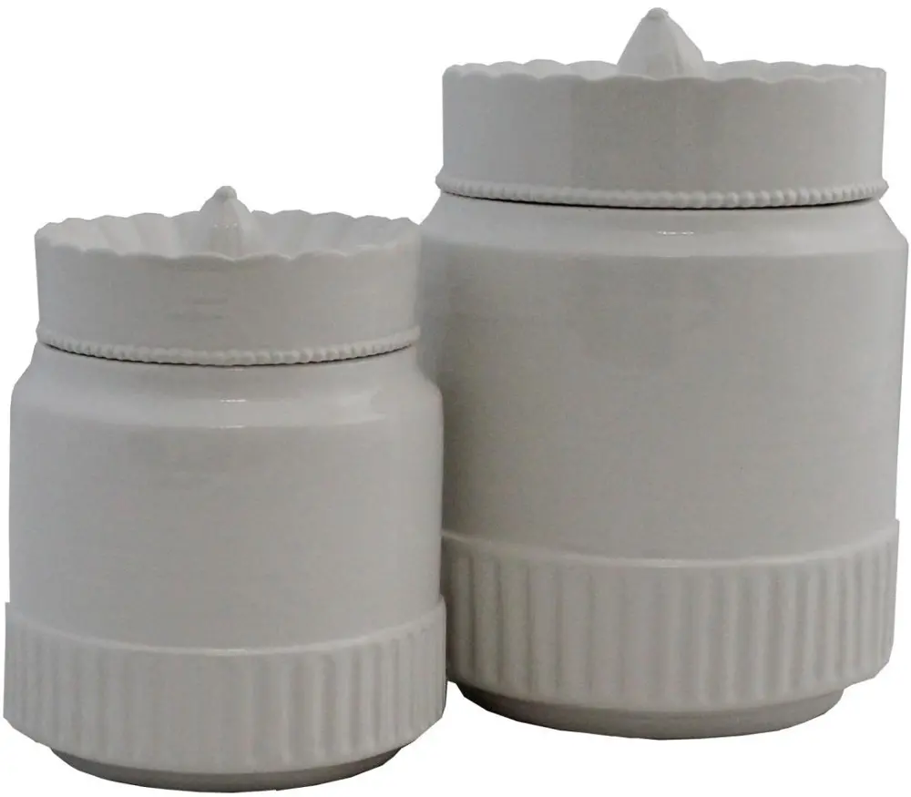 8 Inch White Canister-1