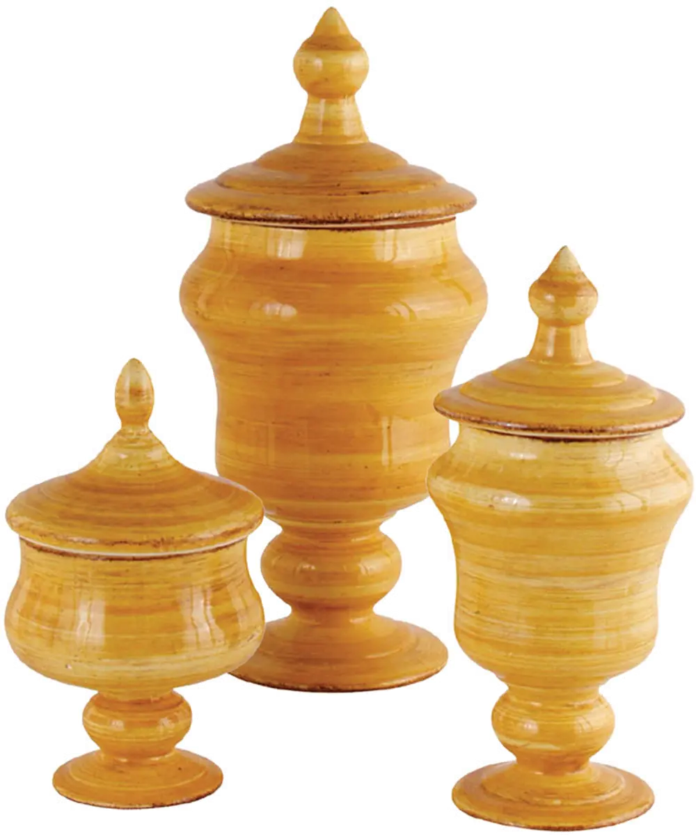 15 Inch Marigold Ceramic Urn-1