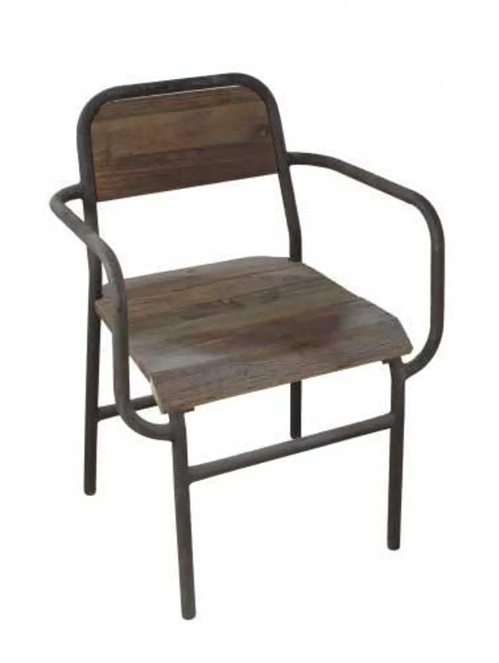 Wood and Metal Dining Room Arm Chair - Element Collection-1
