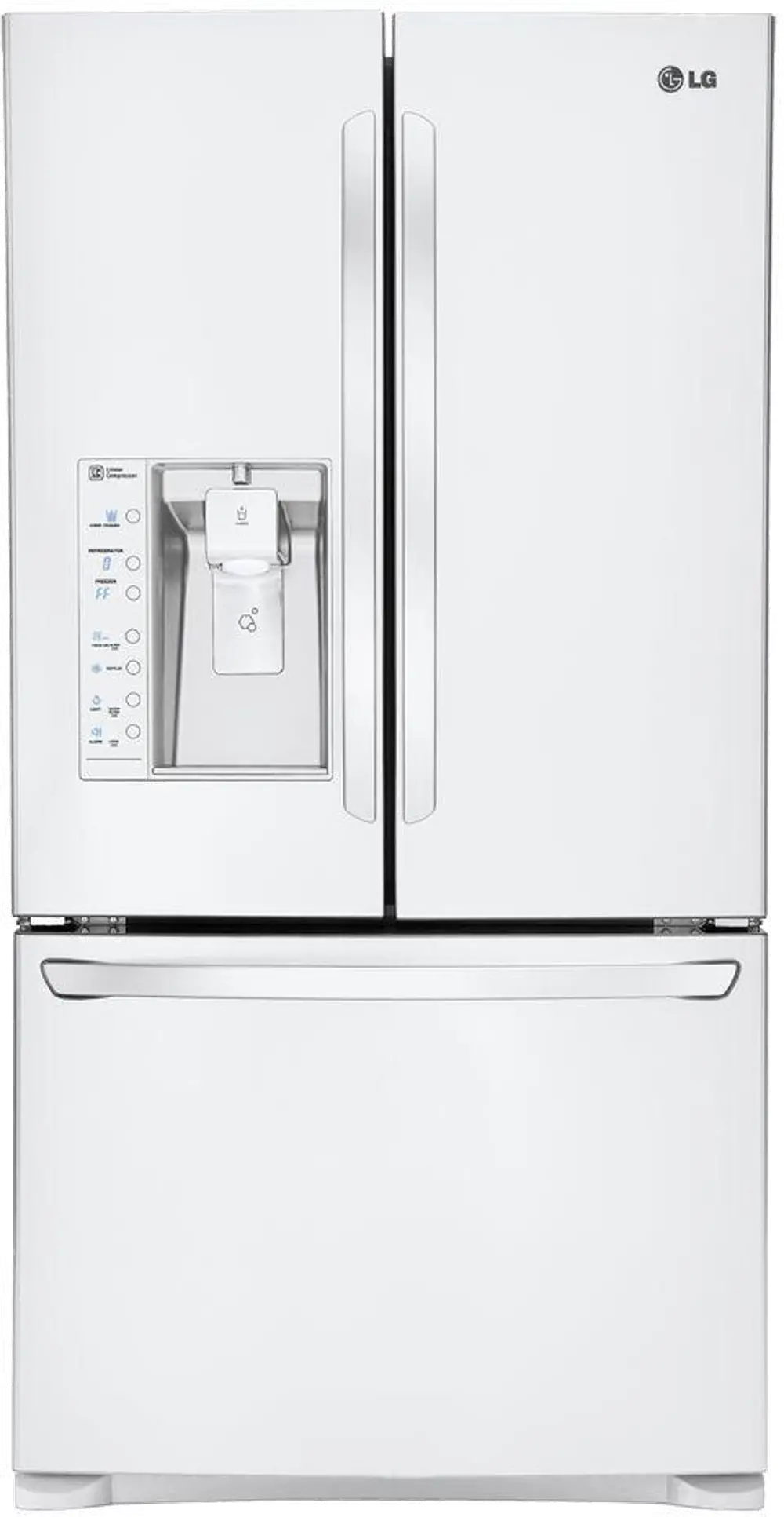 LFXS29626W LG French Door Refrigerator - 36 Inch White-1